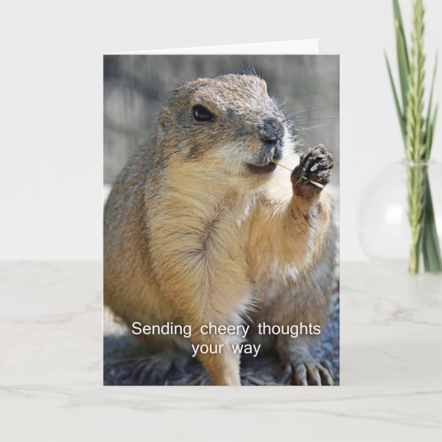 Prairie dog encouragement card (Front)