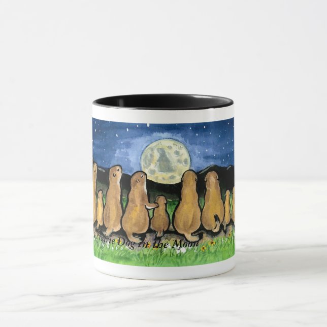 Prairie Dog Families Watching the Moon, Mug (Center)