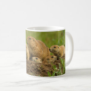 Prairie Dog Family on Den Coffee Mug
