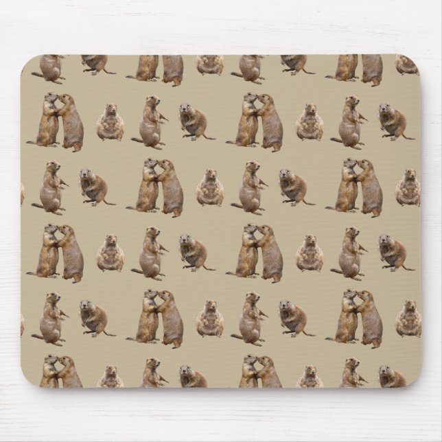 Prairie Dog Frenzy Mousepad (Gold) (Front)