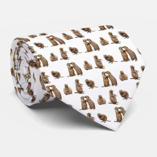 Prairie Dog Frenzy Tie Double Sided(choose colour)