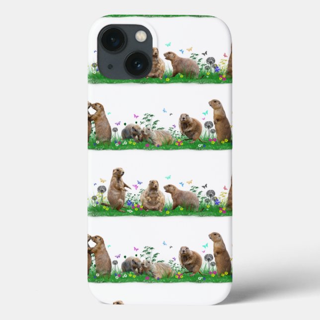 Prairie Dog Meadow iPad Case (choose colour) (Back)
