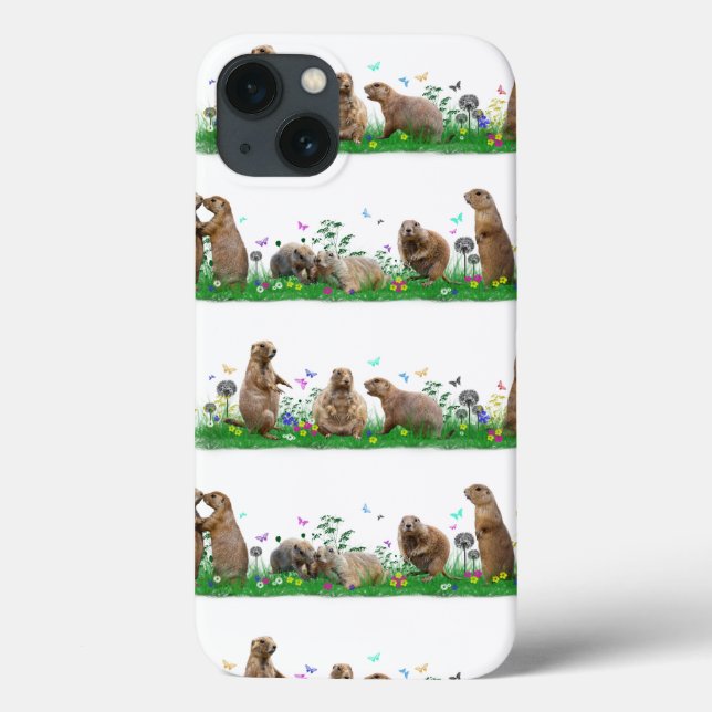 Prairie Dog Meadow iPad Mini Case (choose colour) (Back)