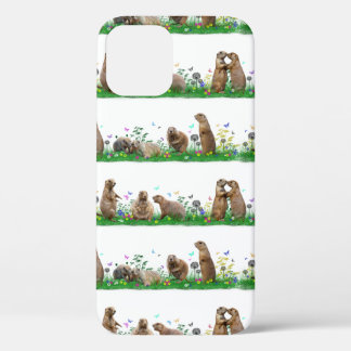 Prairie Dog Meadow iPhone 12 Case (choose colour)