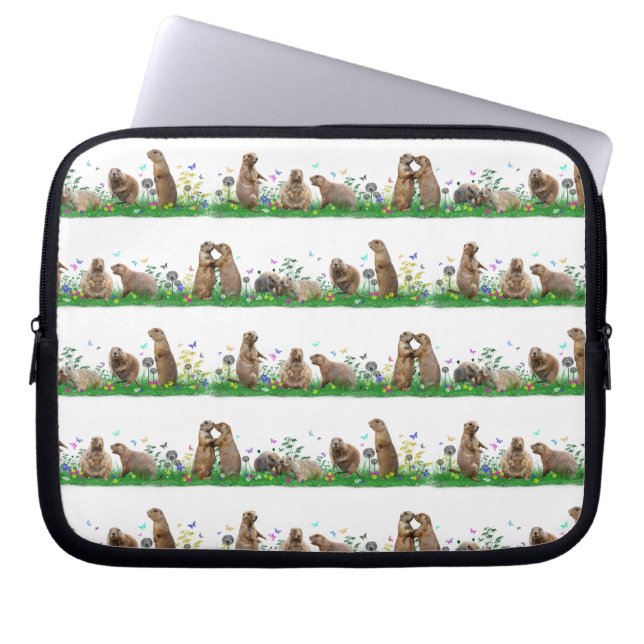 Prairie Dog Meadow Laptop Sleeve (Front)