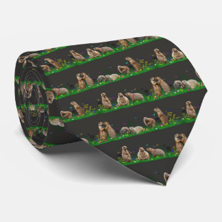 Prairie Dog Meadow Tie (Dark Grey)