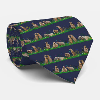 Prairie Dog Meadow Tie (Navy)