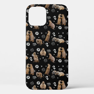 Prairie Dog Party iPhone 12 Case (Black)