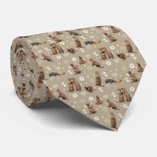 Prairie Dog Party Tie (Gold)