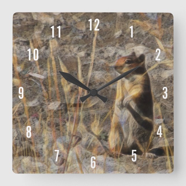 Prairie Dog Square Clock (Front)