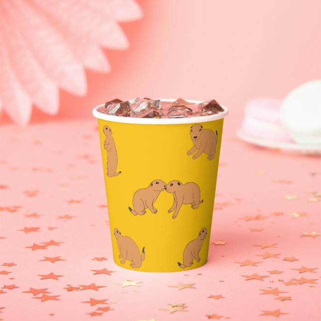 Prairie Dogs Paper Cups (Insitu)