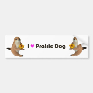 prairie dog's stuffed toy bumper sticker