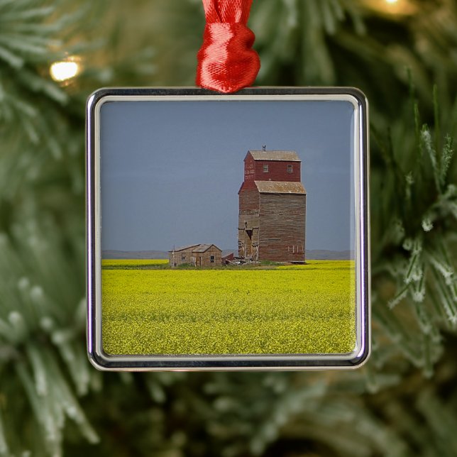 Prairie Elevator Landscape Metal Tree Decoration (Tree)