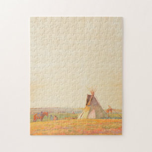 Prairie Evening, 1919 by Maynard Dixon Jigsaw Puzzle
