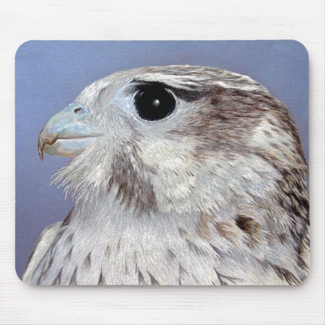 Prairie Falcon Mouse Mat (Front)