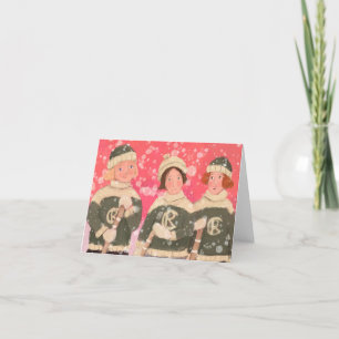 Prairie Girls in Winter 2 Thank You Card