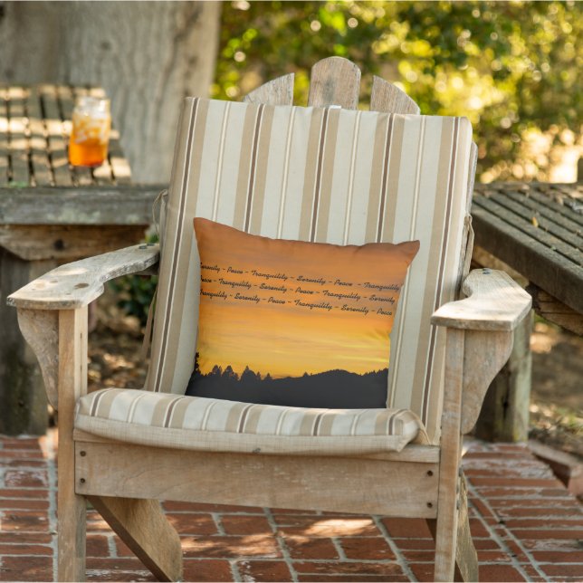 Prairie Hills At Sunset Photograph Outdoor Cushion (Chair)