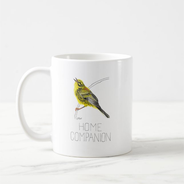 Prairie Home Companion (Prairie Warbler) Coffee Mug (Left)