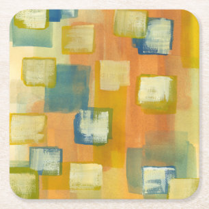 Prairie Home I Square Paper Coaster