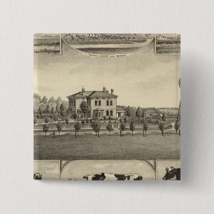Prairie Lawn Farm, Nebraska 15 Cm Square Badge