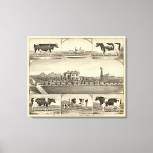 Prairie Lawn Farm, Nebraska Canvas Print