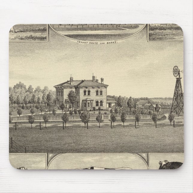 Prairie Lawn Farm, Nebraska Mouse Mat (Front)