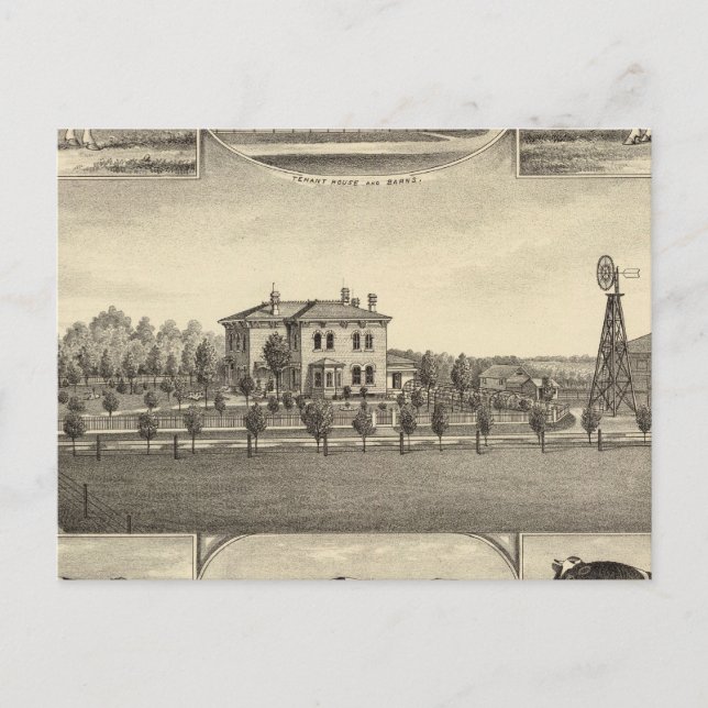 Prairie Lawn Farm, Nebraska Postcard (Front)