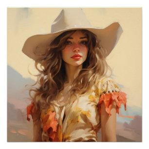 Prairie Portraits: Cowgirl Wall Art