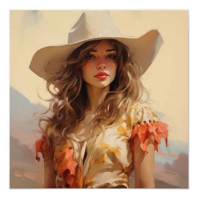 Prairie Portraits: Cowgirl Wall Art (Front)