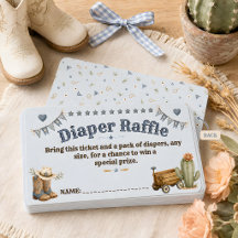 Prairie Prince Western Diaper Raffle Ticket
