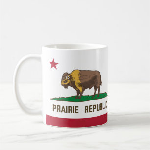 Prairie Republic Bison Flag Great Plains Coffee Mug