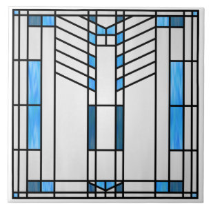 Prairie School Style Interpretation No. 1 Tile