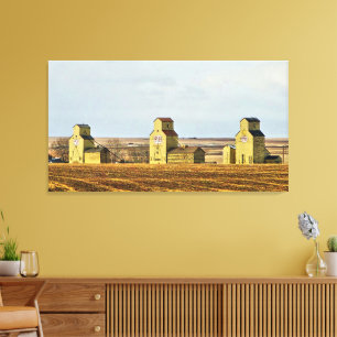 Prairie Sentinels Mossleigh Alberta Canvas Print