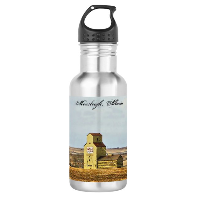 Prairie Sentinels Mossleigh Alberta Water Bottle (Front)