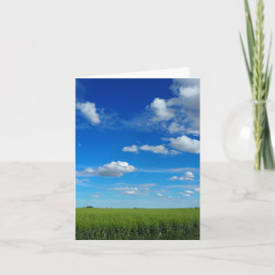 Prairie Skies Small Folded Greeting Card