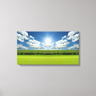 Prairie sky landscape 20 Stretched Canvas Print