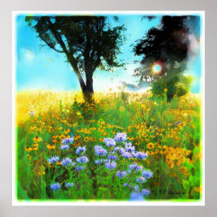 Prairie sunrise,poster poster