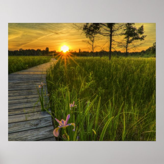 Prairie Sunset Poster (Front)