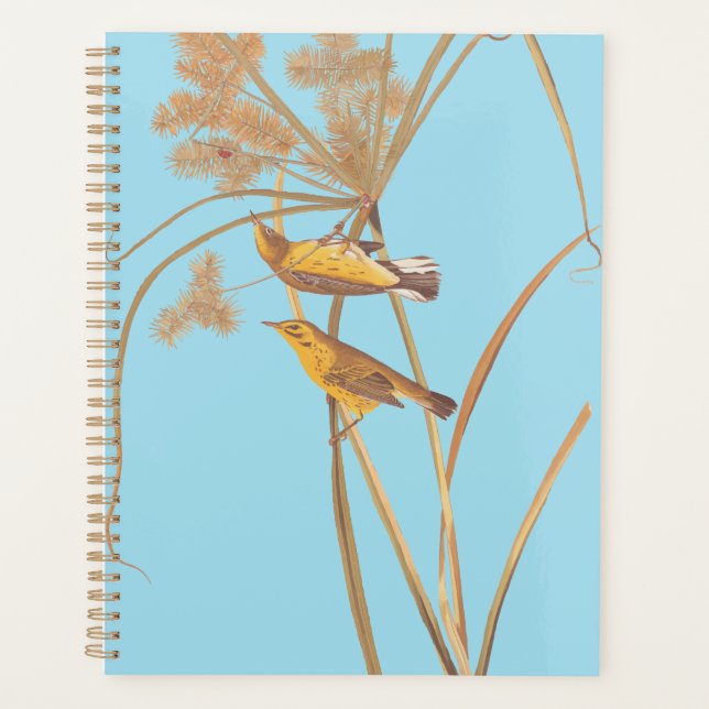 Prairie Warbler Audubon Yellow Bird Planner (Front)