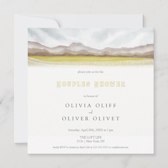 Prairies in Bloom Couples Shower Invitation (Front)