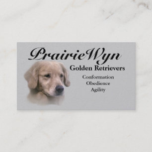 PrairieWyn Golden Retriever Business Cards