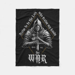 Praise Be To The Lord Who Train My Hands For War P Fleece Blanket