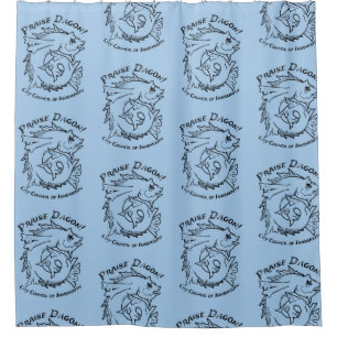 Praise Dagon Innsmouth Lovecraft Fish Horror Shower Curtain