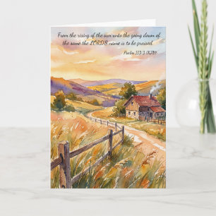 Praise God Always! Psalm 113:3 Card