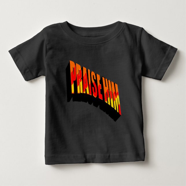 Praise Him Baby Bodysuit (Front)
