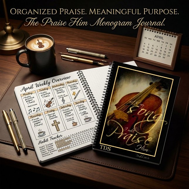 praise Him monogram bullet journal (Creator Uploaded)