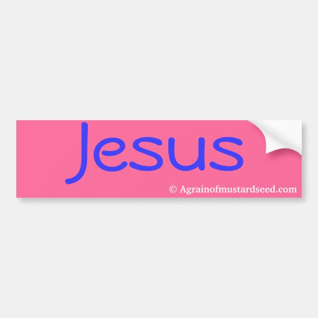 Praise Him N Pink Bible Quote Customise it Bumper Sticker (Front)