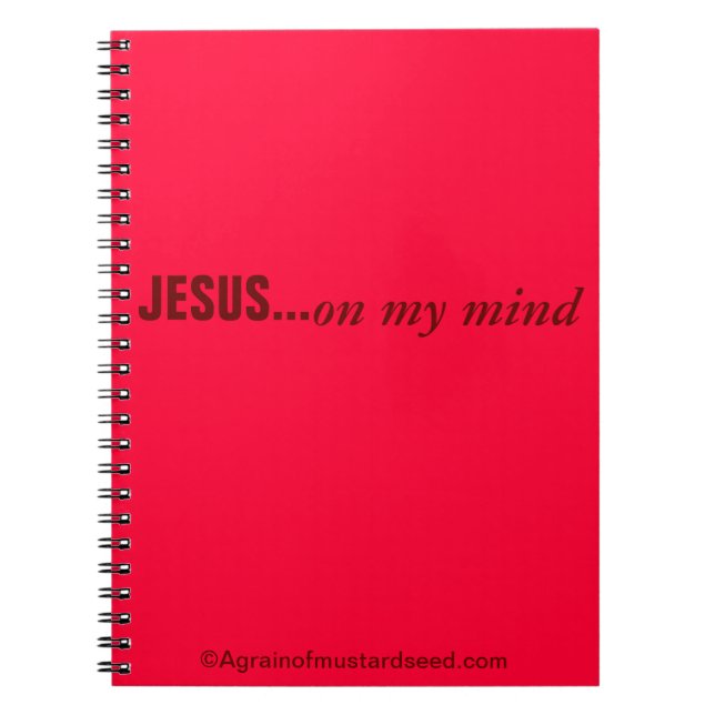 Praise Him N Pink Bible Quote Customise it Notebook (Front)