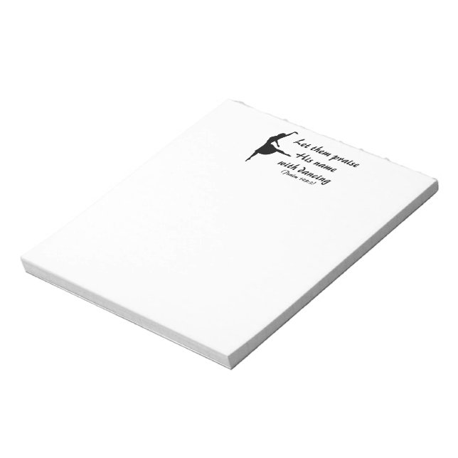 Praise Him with Dancing Notepad (Rotated)