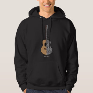 Praise him with strings - Psalm 150 - Acoustic Gui Hoodie